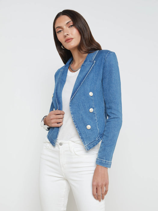 L'Agence Wayne Denim Blazer