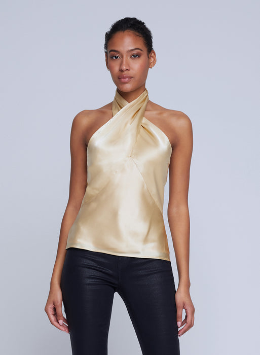 L'agence Letitia Twist Neck Top