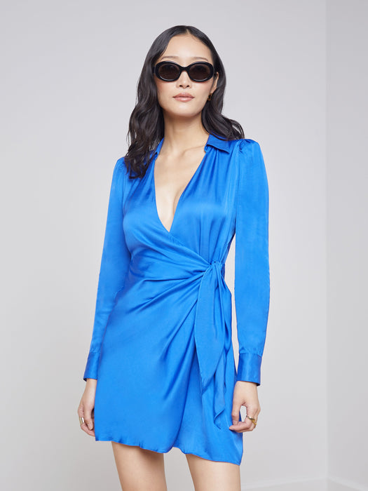 L'Agence Amani L/S Wrap Dress