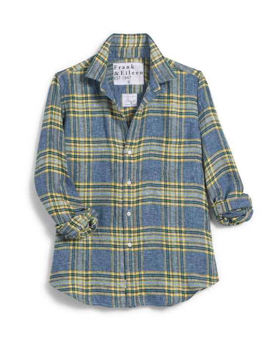 Frank and Eileen Barry (yellow/ blue plaid) Top