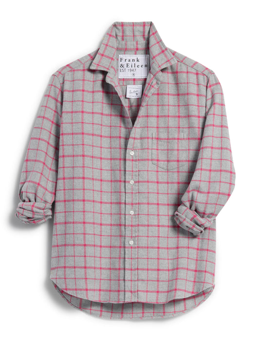 Frank and Eileen Pink Plaid Eileen Style Top