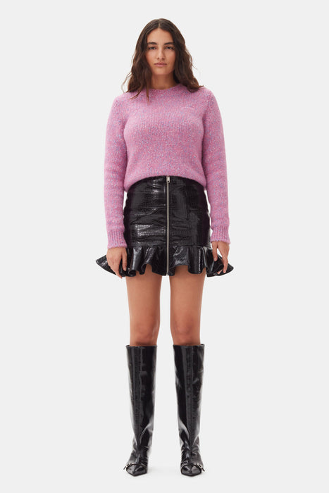 Ganni Future Coated Mini Skirt