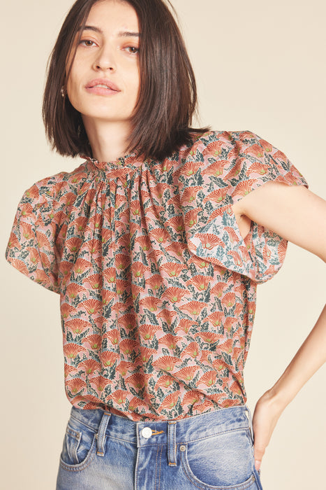 Birds of Paradis Carla Blouse (fan flower)