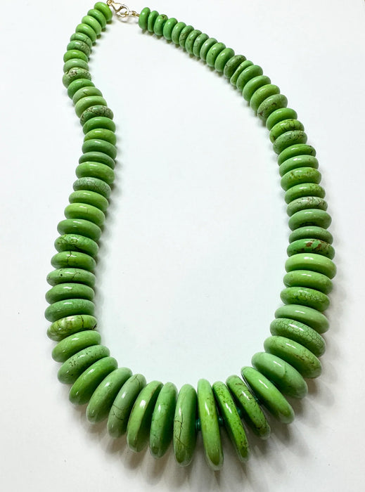 Theodosia mint green turquoise statement necklace