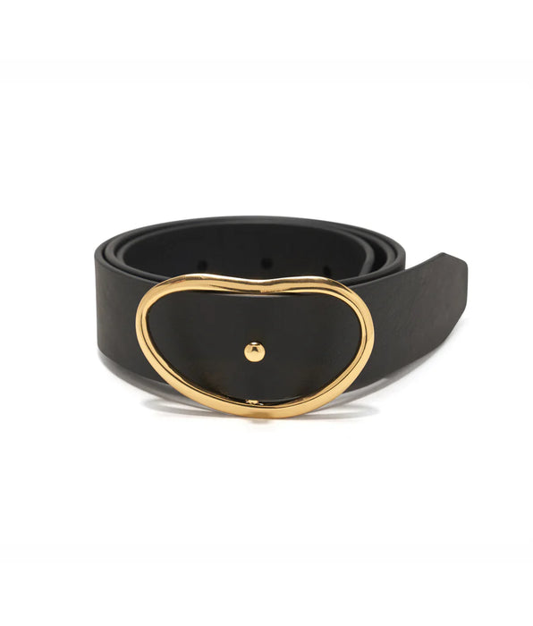 Lizzie Fortunato Wide Georgia Belt in Black