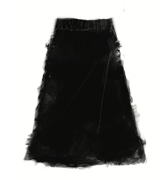 Lingua Franca Brushed Wool A-Line Skirt