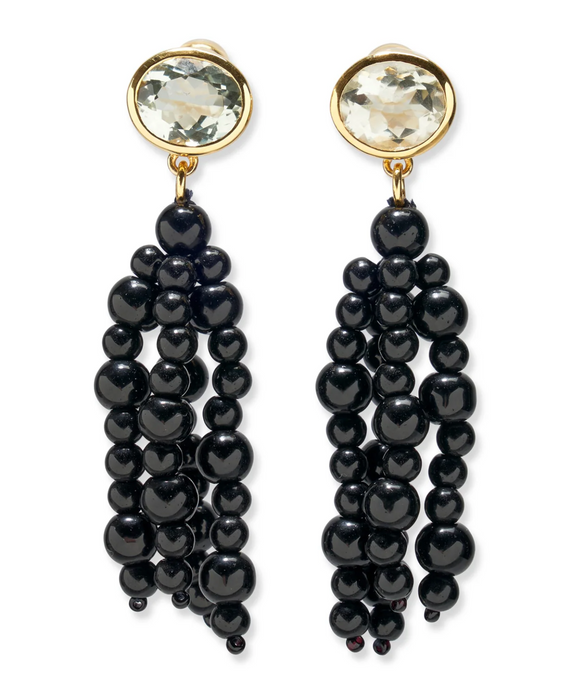 Lizzie Fortunato Midnight Masquerade Earrings