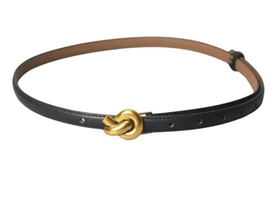 Golden Knot Belt - black