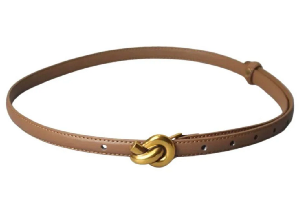 Golden Knot Belt - brown