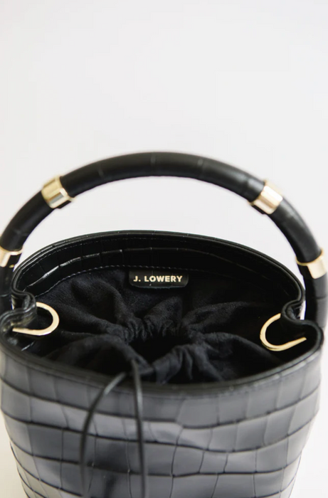 J. Lowery Mini Max Black Croc