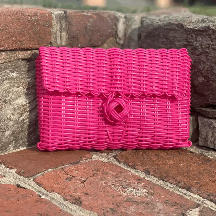 Solid Hot Pink Clutch