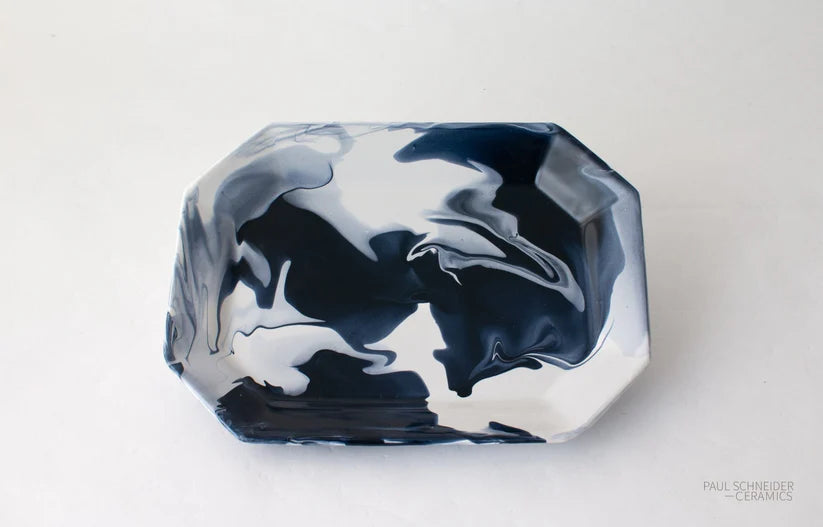 Paul Schneider Tray | Geode | Navy-Powder-Ivory